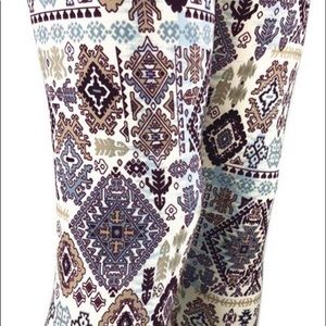 New Bohemian  multi Peachskin leggings One size